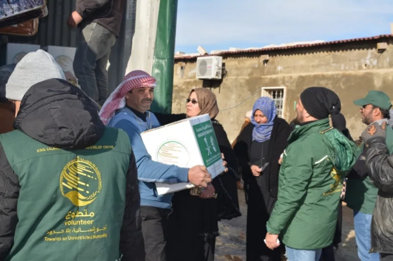 "سلمان للإغاثة" يواصل توزيع المساعدات للسوريين بالبقاع اللبناني