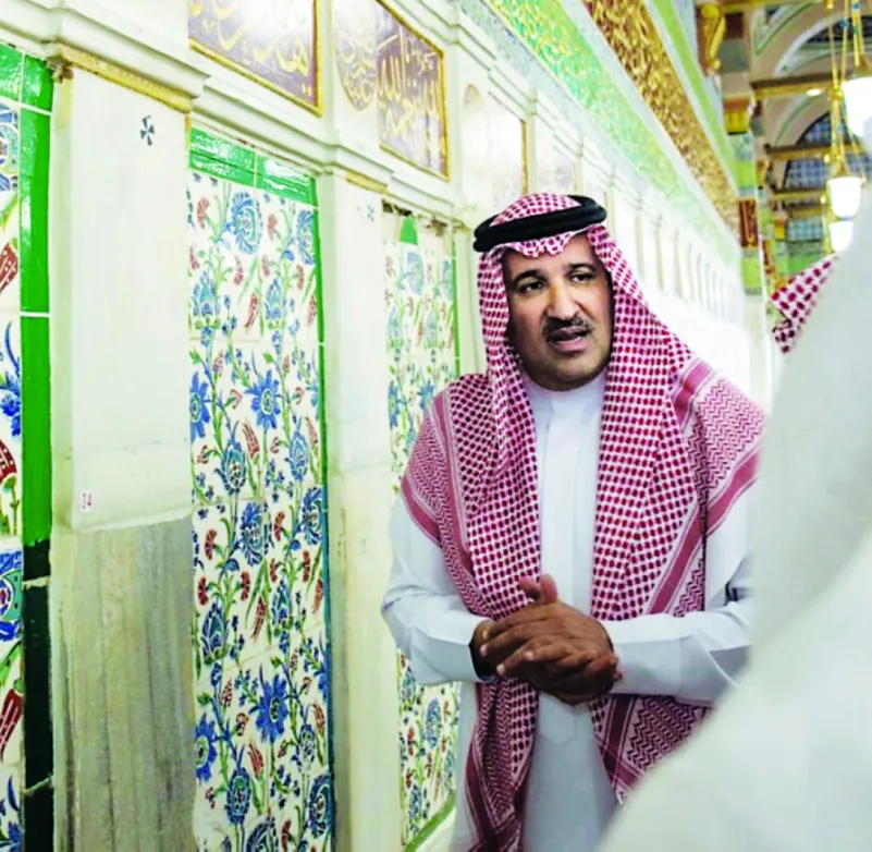 فيصل بن سلمان: توجه الدولة.. المحافظة على مكونات تراث وتاريخ المسجد النبوي