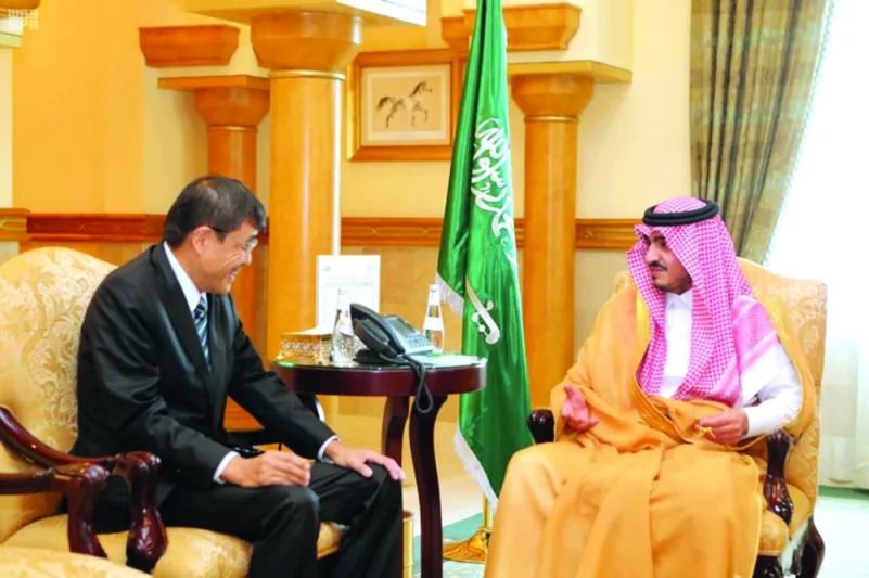 نائب أمير مكة يستقبل القنصل الياباني وبصفر