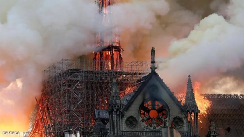العالم يتضامن مع فرنسا إثر حريق كاتدرائية نوتردام