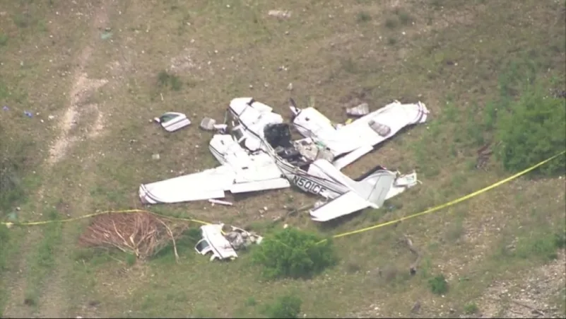 تحطم طائرة ركاب صغيرة ومصرع جميع ركابها في ولاية تكساس