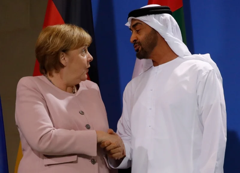 المستشارة الألمانية تبحث تعزيز الشراكة الاستراتيجية مع ولي عهد أبوظبي