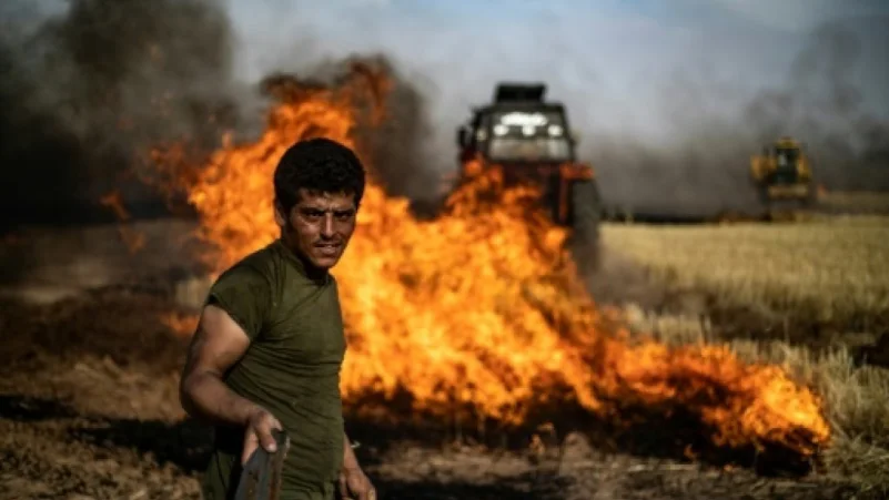 مصرع عشرة أشخاص في حرائق اجتاحت حقولًا للقمح بسوريا