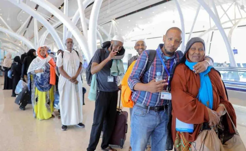 163 حاجًا يغادرون عبر شركة طيران أمريكية من مطار جدة