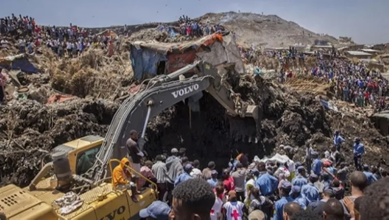 22 قتيلاً بانهيار أرضي في أثيوبيا