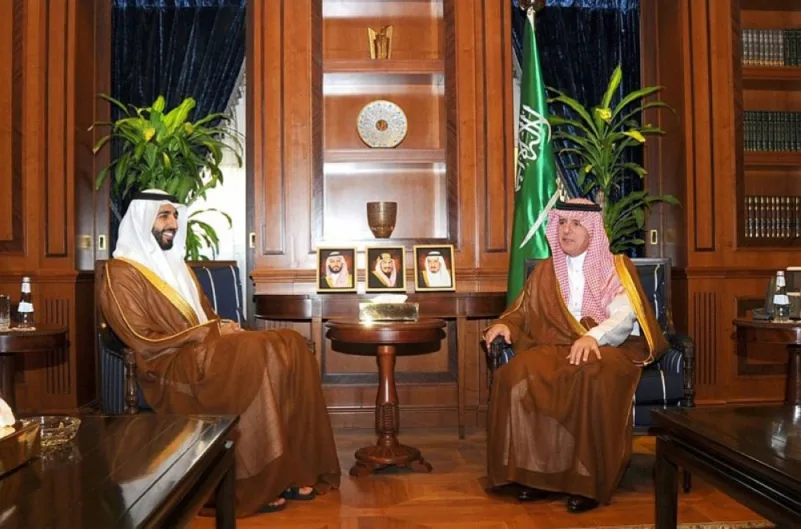 الجبير يستقبل السفير الإماراتي والمبعوث الصيني الخاص للشرق الأوسط