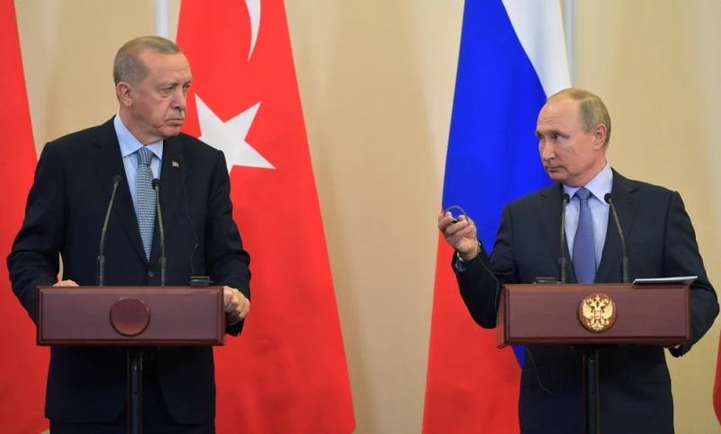أردوغان وبوتين يتوصلان لاتفاق حول ملف سوريا