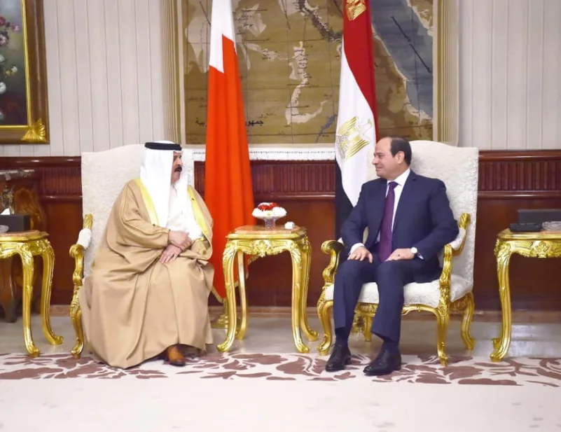 الرئيس المصري وملك البحرين يشيدان باتفاق الرياض