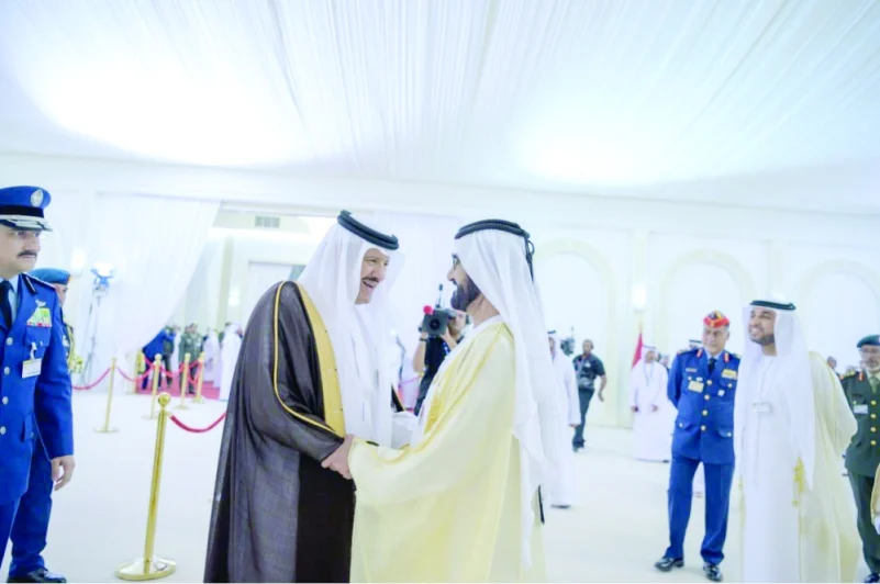 الشيخ محمد بن راشد يستقبل الأمير سلطان بن سلمان
