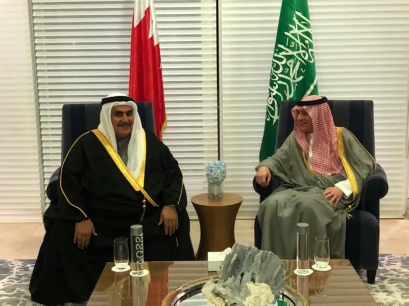 الجبير يبحث مع وزير خارجية البحرين مستجدات المنطقة