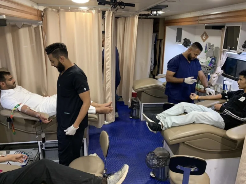 إقبال غير مسبوق للتبرع بالدم بواجهة الرياض