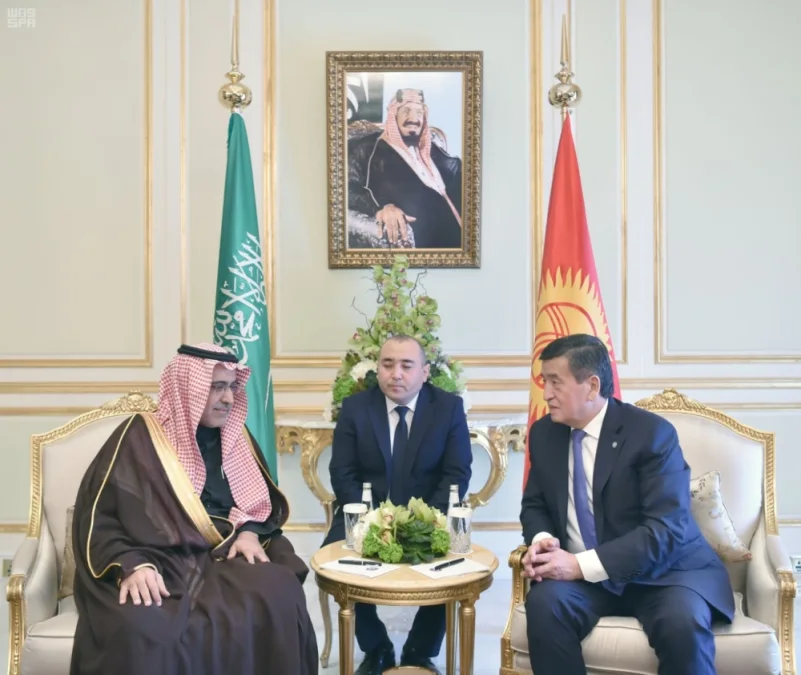 الرئيس القرغيزستاني يستقبل نائب رئيس الصندوق السعودي للتنمية