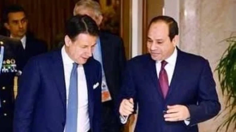 السيسي يبحث الوضع الليبي مع رئيس الوزراء الإيطالي