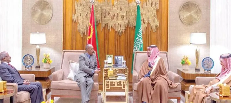 ولي العهد يبحث«مستجدات الأحداث» مع رئيس إريتريا