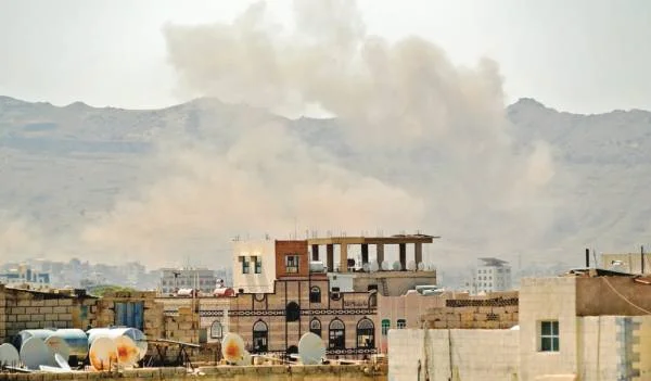 التحالف يستهدف مواقع  مليشيا  الحوثى  فى صنعاء