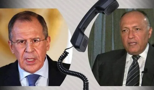 وزيرا الخارجية الروسي والمصري يناقشان قضايا الشرق الأوسط وشمال أفريقيا