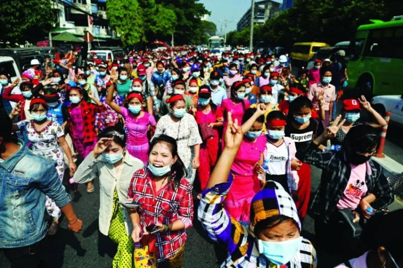 بورما.. تظاهرات متواصلة في رانغون