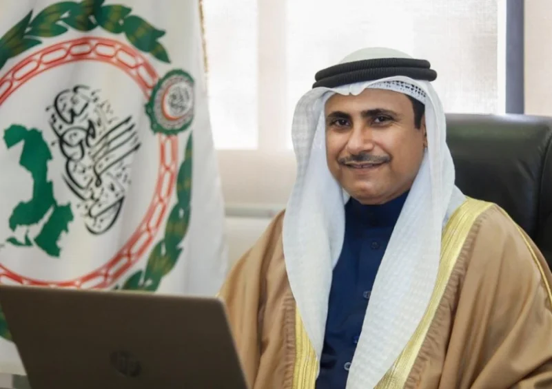 رئيس البرلمان العربي يهنئ ولي العهد بنجاح العملية الجراحية