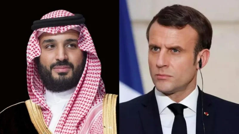 ولي العهد يستعرض مع الرئيس الفرنسي "مبادرتي السعودية" والتحديات البيئية