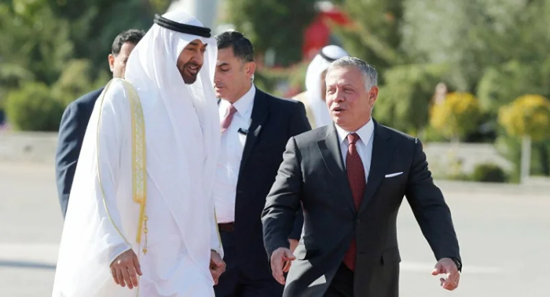 محمد بن زايد للملك عبدالله: استقرار الأردن ركيزة للأمن العربي