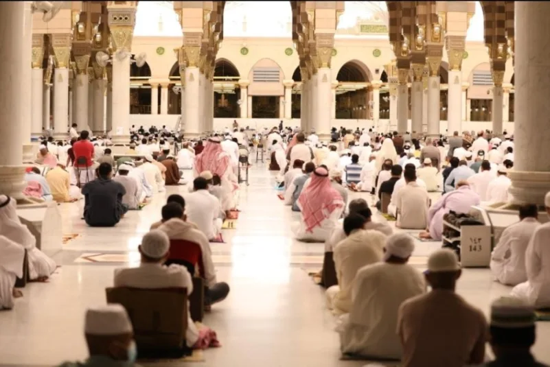 إقامة أول جمعة في رمضان بالمسجد النبوي وسط أجواء روحانية وإجراءات وقائية