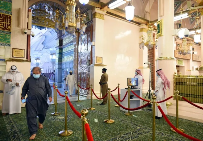 1.5 مليون زائر للروضة الشريفة بالمسجد النبوي