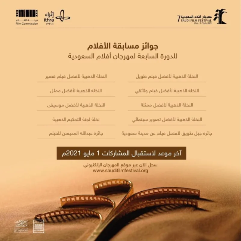 تسجيل 105 مشاركات في مهرجان أفلام السعودية بدورته السابعة
