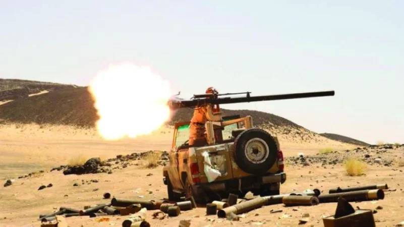 تدمير مواقع حوثية بمدفعية الجيش اليمني وطيران التحالف غرب مأرب