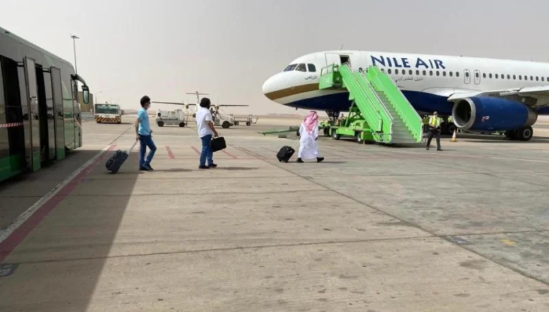 إقلاع أول رحلة دولية ‏من مطار حائل الدولي إلى القاهرة