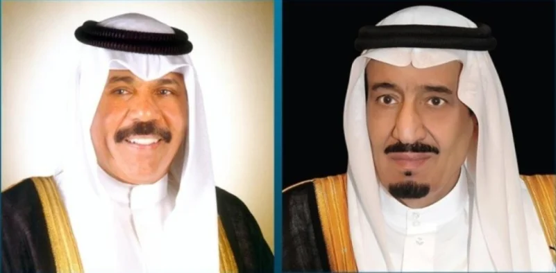 خادم الحرمين يعزي أمير الكويت في وفاة الشيخ منصور