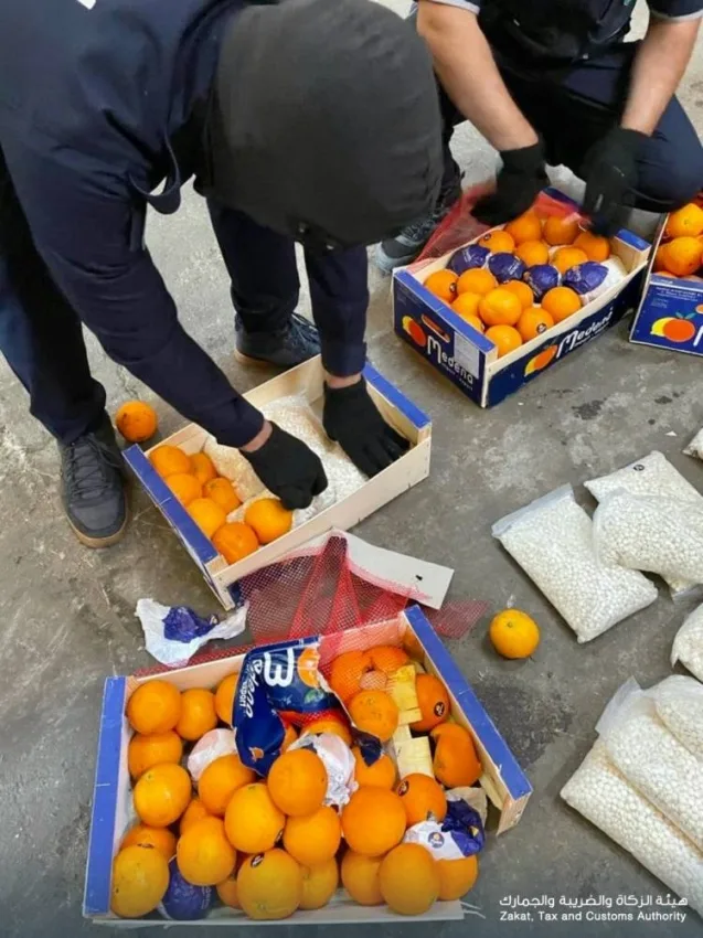 إرسالية "برتقال" تحتوي على أكثر من 4.5 مليون حبة كبتاجون