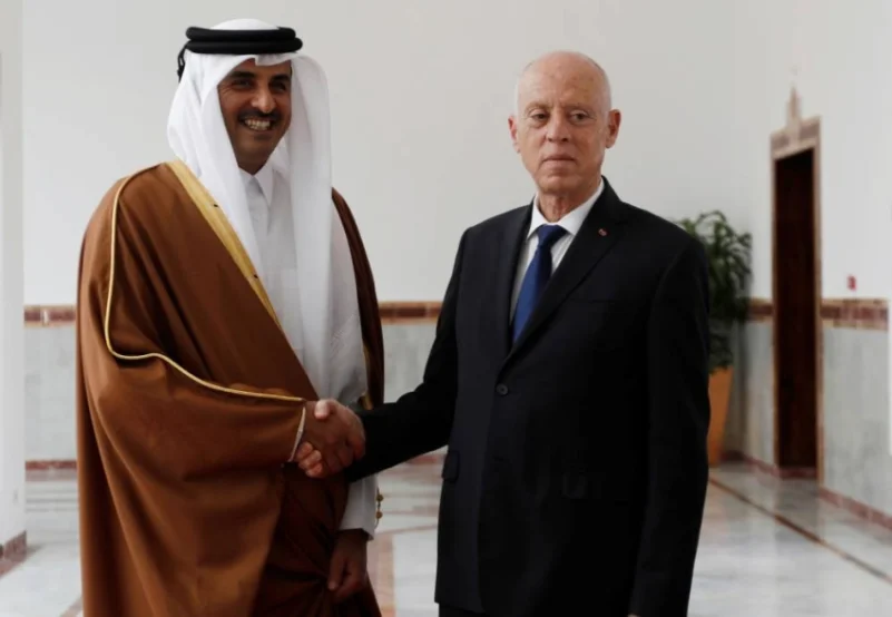 أمير قطر يستعرض مع "قيس" آخر التطورات في تونس