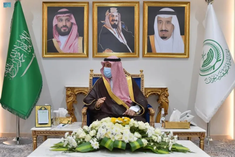 الأمير جلوي بن عبدالعزيز يستقبل رئيس جامعة نجران بمناسبة تكليفه