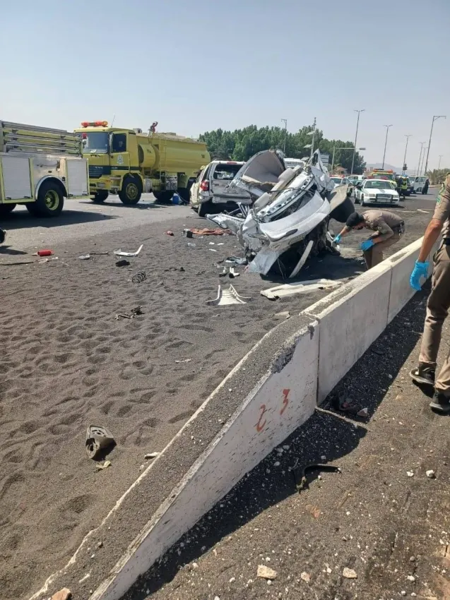 النقل : حادث المدينة سببه عطل في مكابح الشاحنة