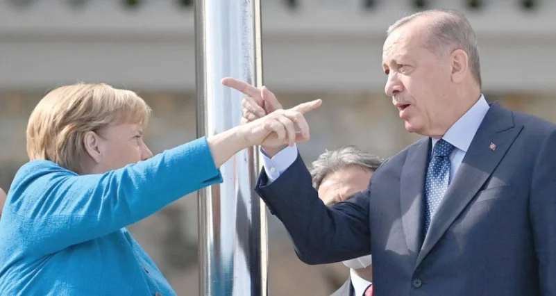 ميركل لم تخفِ انتقادها لتركيا أمام أردوغان