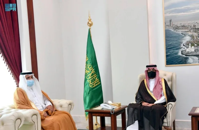 سعود بن جلوي يستقبل مدير فرع وزارة الحج والعمرة بجدة