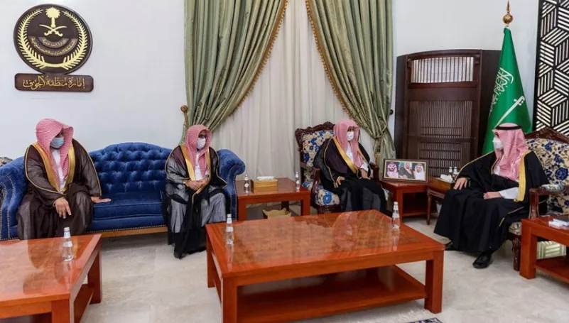 أمير الجوف يستقبل نائب وزير العدل وينوه بمنجزات الوزارة