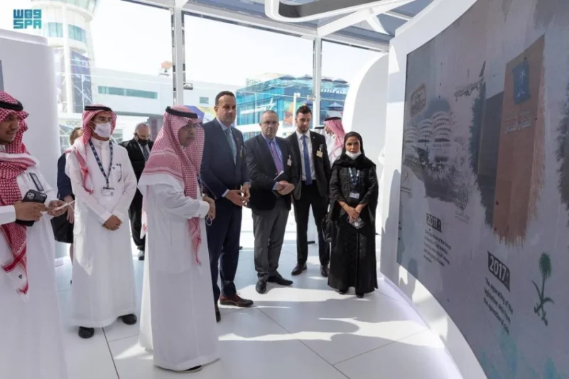 جناح الطيران المدني السعودي في معرض دبي للطيران 2021م بتواجد كبار الشخصيات