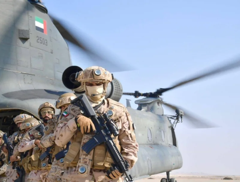 اختتام مناورات التمرين العسكري المشترك "المصير واحد " بين البرية السعودية والإماراتية