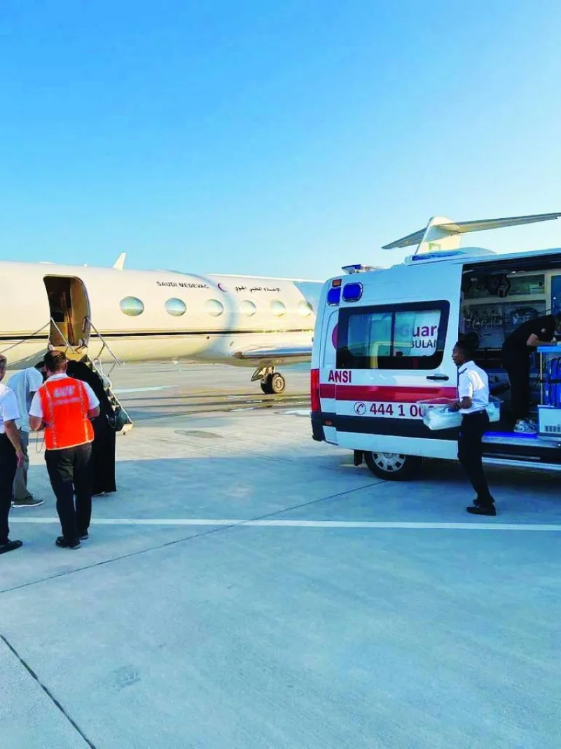 طائرة إخلاء طبي لنقل رضيع من تركيا