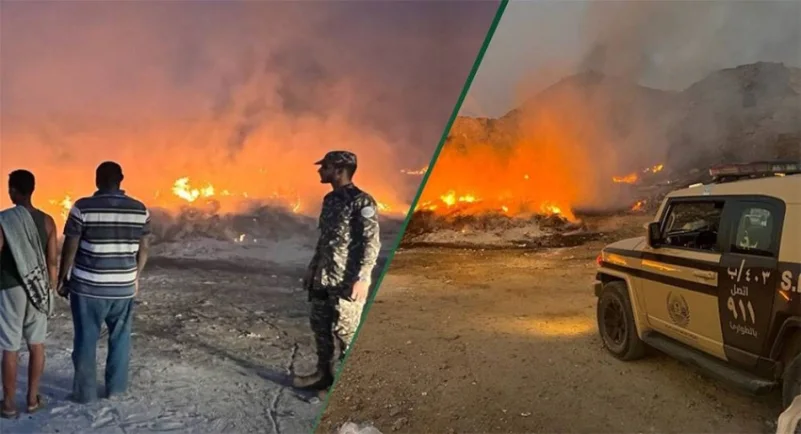 ضبط مخالفين لتلويثهما البيئة بحرق مخلفات صناعية في منطقة مكة المكرمة