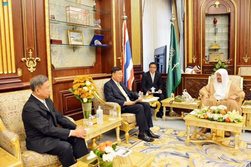 آل الشيخ ورئيس مجلس الشيوخ التايلندي يبحثان تعزيز العلاقات البرلمانية