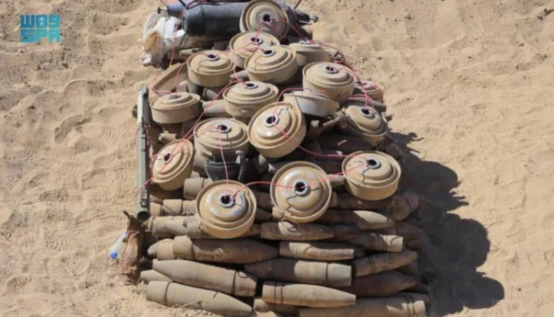 "مسام" ينتزع 1.307 ألغام في عدة محافظات يمنية خلال أسبوع