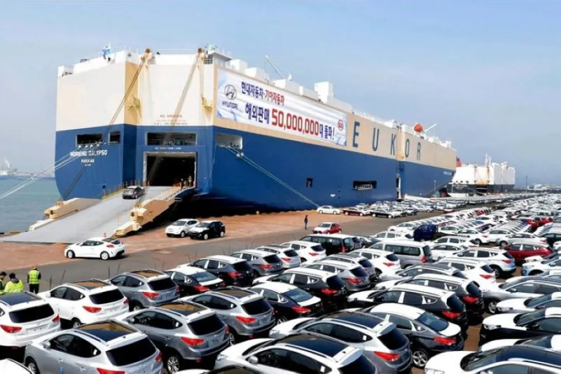 1.17 مليون سيارة صادرات كوريا الجنوبية للولايات المتحدة 