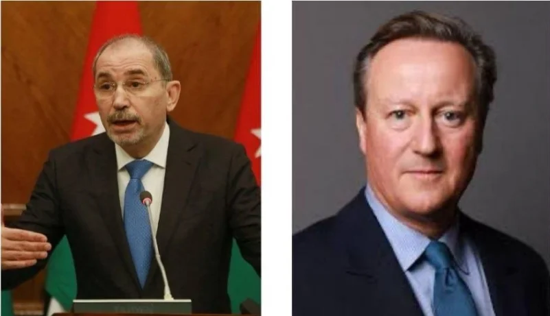 وزير خارجية الأردن ونظيره البريطاني يبحثان جهود إنهاء الكارثة الإنسانية في غزة