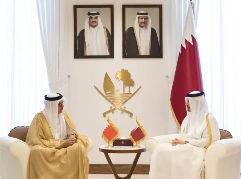 وزيرا خارجية قطر والبحرين يناقشان تطورات الأوضاع في المنطقة