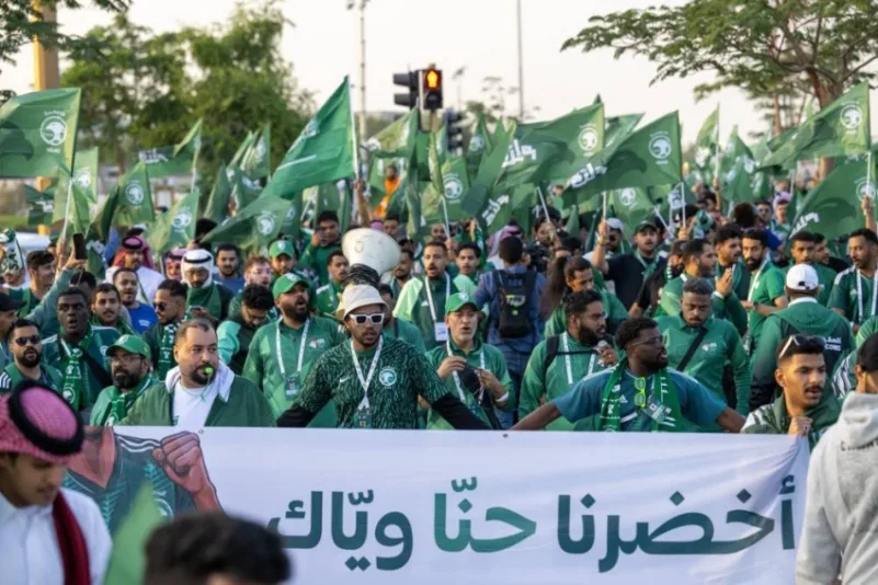 "موعدنا الدوحة".. وسم الجماهير لدعم "الأخضر" أمام أوزبكستان غدًا