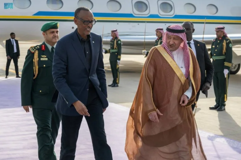 رئيس رواندا يصل إلى الرياض