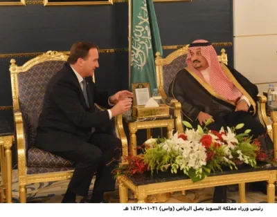 رئيس وزراء السويد يصل إلى الرياض