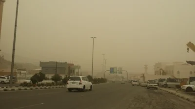 موجة غبار في الباحة ومطالبة بتعليق الدراسة